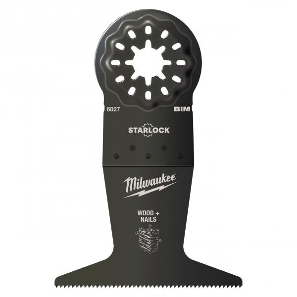 Полотно биметаллическое по дереву Milwaukee StarLock 65х42 мм с гвоздями (1шт) 48906027