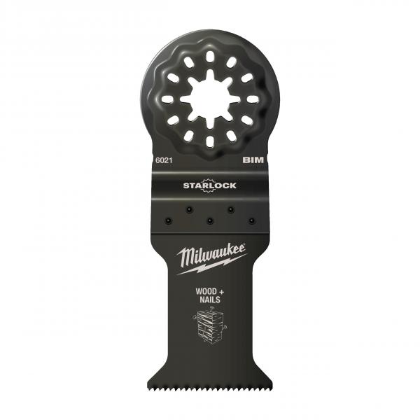 Полотно биметаллическое по дереву Milwaukee StarLock 35х42 мм с гвоздями (10шт) 48906024