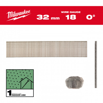Финишные штифты, тип 18Ga, узкая T-образная шляпка 18G / 32 mm / RC / G / SC1 - 5.000 pc 4932492553