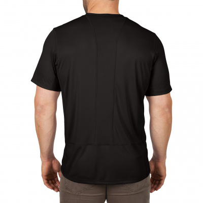 Футболка с коротким рукавом с УФ-защитой (EN 13758-1 UPF 50+) Milwaukee Hybrid Work черная (XL) 4932493066