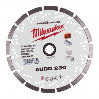 Алмазный диск Milwaukee AUDD 230 мм (1шт) 4932399826