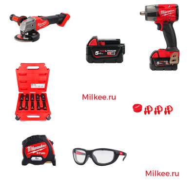 Промо-набор инструмента MILWAUKEE M18 FUEL FMTIW100P 493310004