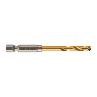 Сверло по металлу Milwaukee Shokwave HSS-G Tin Red Hex ⌀6,8 мм (1 шт) 48894716