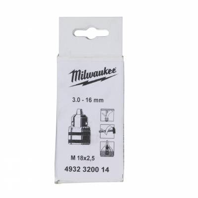 Патрон ключевой с предохранительным винтом Milwaukee 3.0 – 16 - M 18 x 2.5 (1шт) 4932320014