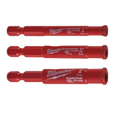 Алмазная коронка Milwaukee Diamond Plus 20 мм (1шт) 49560515