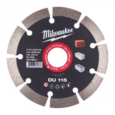 Алмазный диск Milwaukee DU 115 мм (1шт) 4932399521