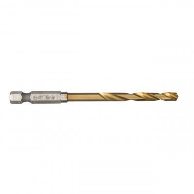 Сверло по металлу Milwaukee Shokwave HSS-G Tin Red Hex ⌀5 мм (10шт) 4932478180