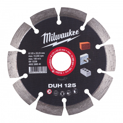 Алмазный диск Milwaukee DUH 125  мм (1шт) 4932479464