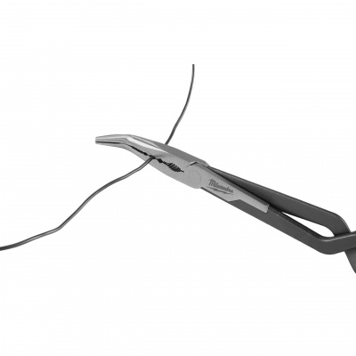 Длинногубцы Milwaukee удлиненные монтажные изогнутые 45° LONG REACH PLIER 4932492498