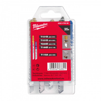 Набор полотен с T-образным хвостовиком Milwaukee JigBl Set 2 (35шт) 4932479088