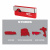 Полка Milwaukee для подвешивания и хранения на клипсы/крюки PACKOUT™ BELT CLIP RACK 4932493377