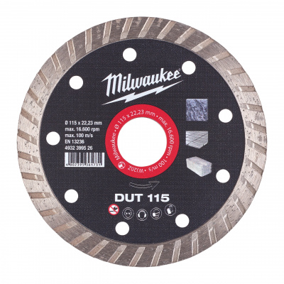 Алмазный диск Milwaukee DUT 115 мм (1шт) 4932399526