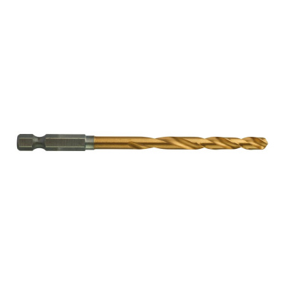 Сверло по металлу Milwaukee Shokwave HSS-G Tin Red Hex ⌀6,5 мм (1 шт) 48894715