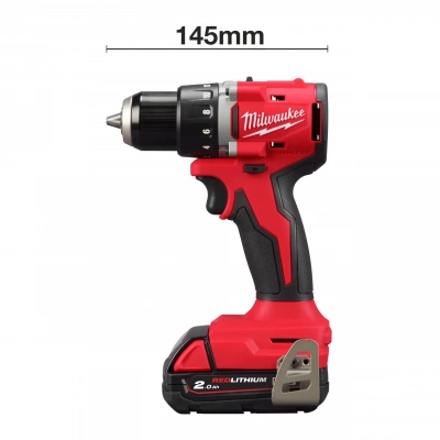Аккумуляторная компактная дрель-шуруповерт Milwaukee M18 BLDDRC-202C 4933492833