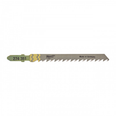 Полотно для чистой резки без сколов Milwaukee JigBl T101D 75 мм/ шаг зуба 4 мм (25шт) 4932373490