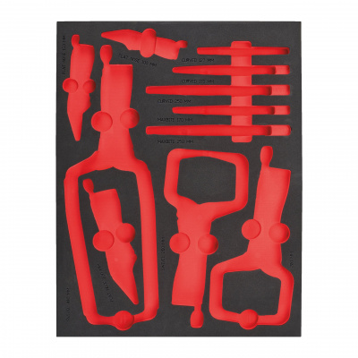 Empty Steel Storage Foam Insert Empty 11 pc Grip Pliers Set Foam Insert 4932493680
