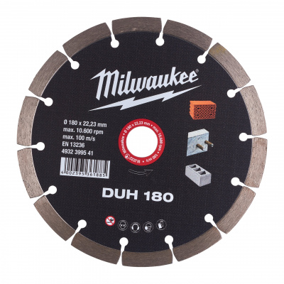 Алмазный диск Milwaukee DUH 180 мм (1шт) 4932399541