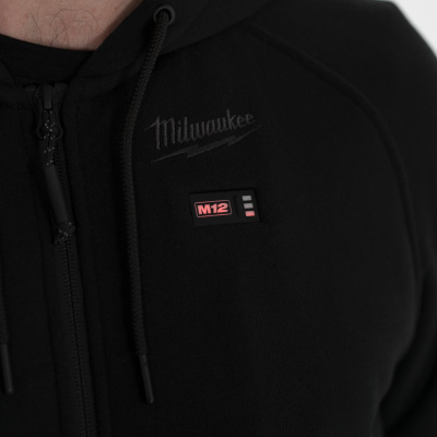 Толстовка с подогревом Milwaukee черная M12 HHBL4-0 (XL) 4932480064