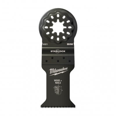 Полотно биметаллическое по дереву Milwaukee StarLock 35х42 мм с гвоздями (1шт) 48906021