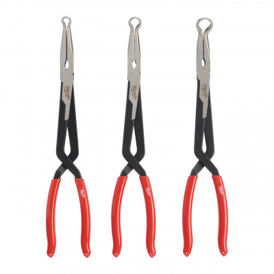 Набор длинногубцы с круглым захватом 3 ед. Milwaukee HOSE GRIP PLIERS 4932492503