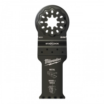 Полотно биметаллическое по мультиматериалам Milwaukee StarLock 28х47 мм (1шт) 48906031