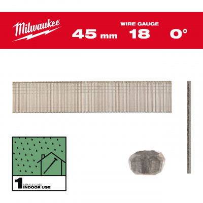 Финишные штифты, тип 18Ga, узкая T-образная шляпка 18G / 45 mm / RC / G / SC1 - 5.000 pc 4932492555