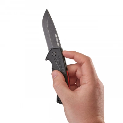 Нож HARDLINE™ складной 64мм (D2 сталь) Milwaukee FOLDING KNIFE SMOOTH 4932492452