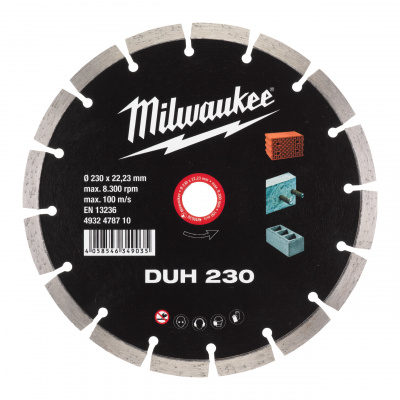Алмазный диск Milwaukee CIS DUH 230 мм (1шт) 4932478710