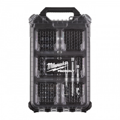 Набор метрических головок Milwaukee с трещоткой 1/4˝в органайзере PACKOUT™ - 28 ед. (1 шт) 4932478812