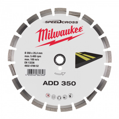 Алмазный диск Milwaukee ADD 350мм 4932478952