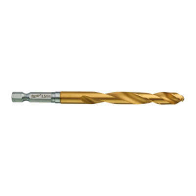 Сверло по металлу Milwaukee Shokwave HSS-G Tin Red Hex ⌀7,5 мм (1 шт) 48894718