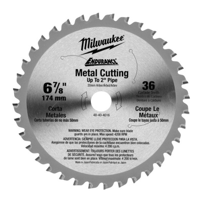 Диск для циркулярных пил по металлу Milwaukee F 174 x 20 x 36z (1шт) 48404016