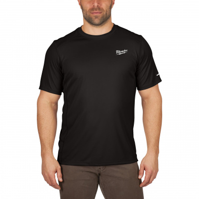 Футболка с коротким рукавом с УФ-защитой (EN 13758-1 UPF 50+) Milwaukee Hybrid Work черная (XL) 4932493066