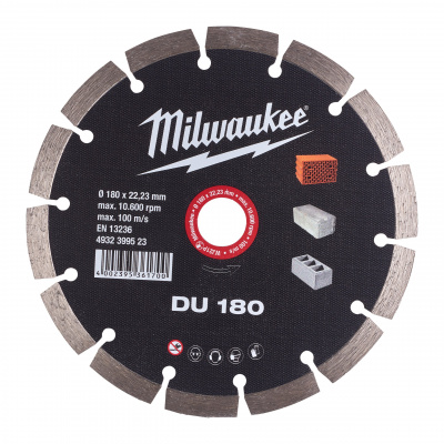Алмазный диск Milwaukee DU 180 мм (1шт) 4932399523